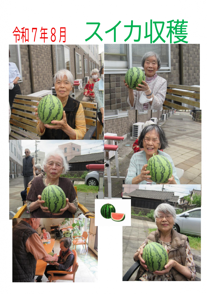 令和7年8月スイカ収穫